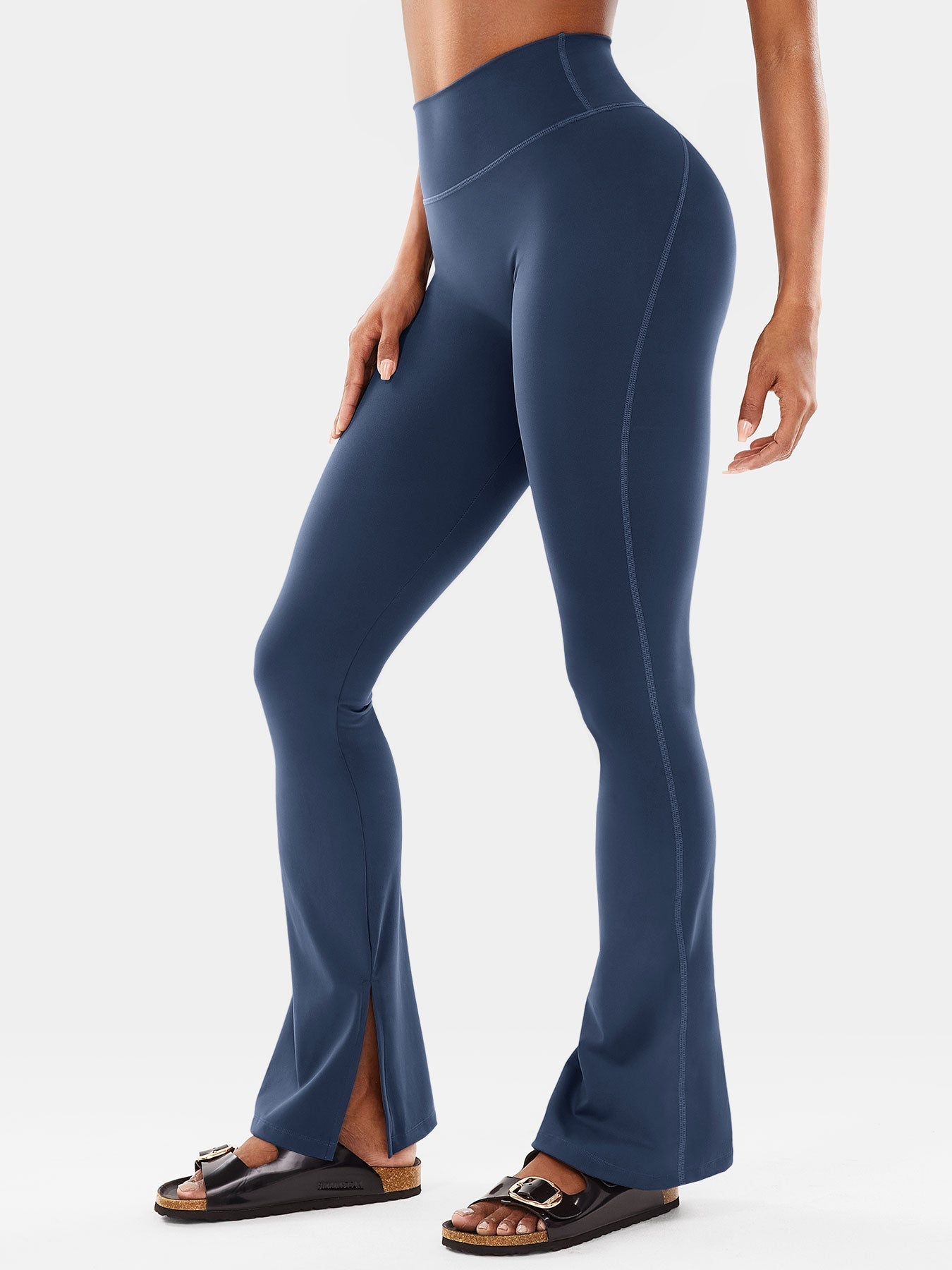 Gymfit Nasreen Flare Split Hem Leggings - Gymfit