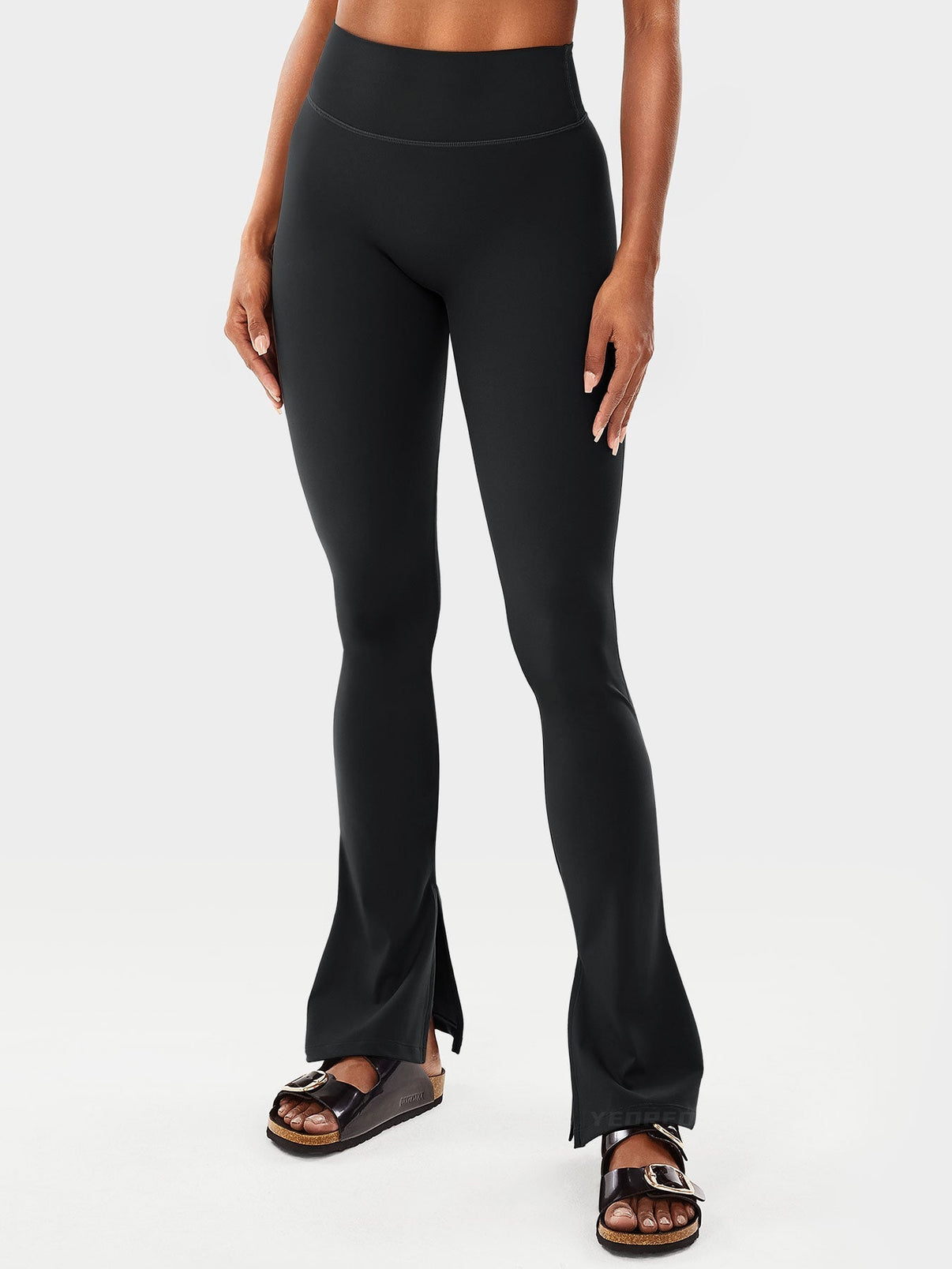 Gymfit Nasreen Flare Split Hem Leggings - Gymfit