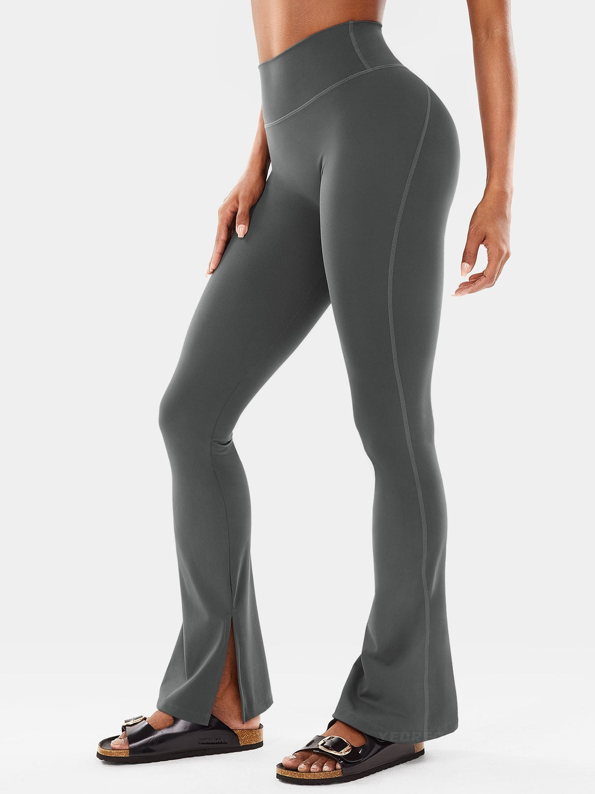 Gymfit Nasreen Flare Split Hem Leggings - Gymfit