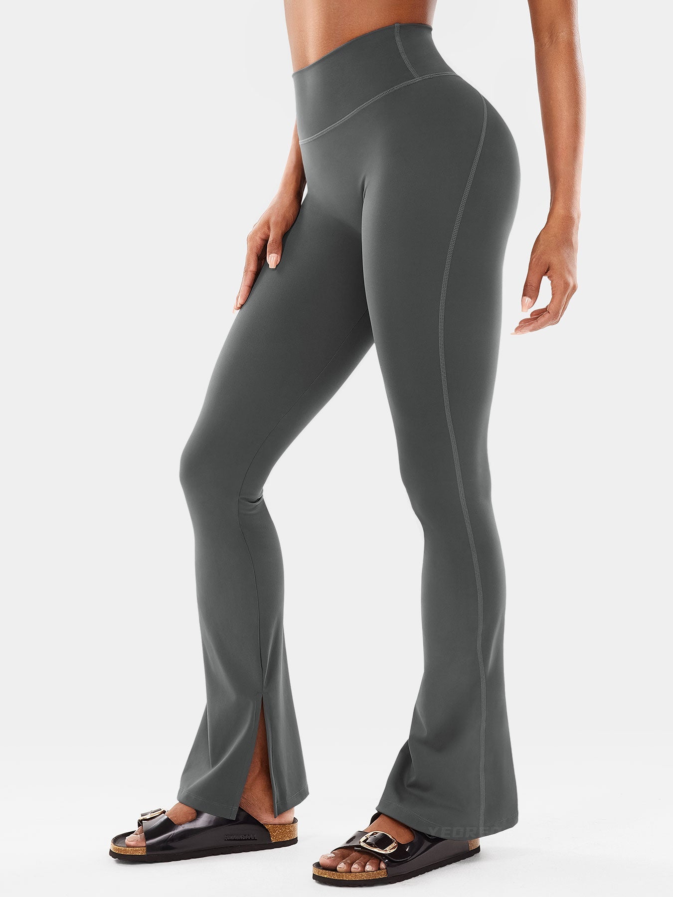Gymfit Nasreen Flare Split Hem Leggings - Gymfit