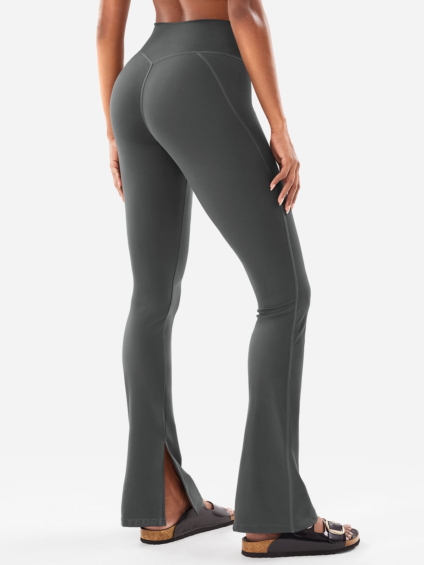 Gymfit Nasreen Flare Split Hem Leggings - Gymfit