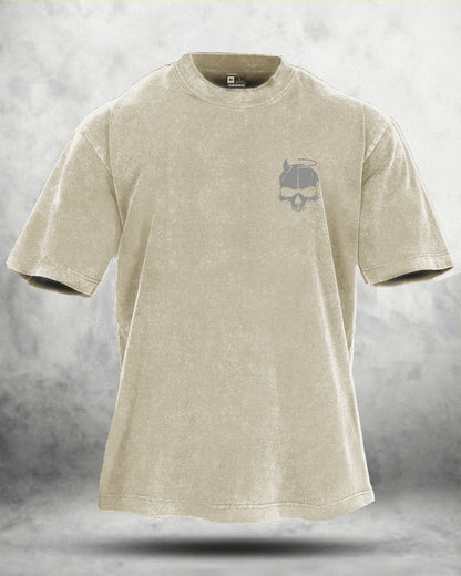 SKUL WING WASHED T-SHIRT