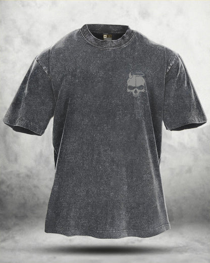 SKUL WING WASHED T-SHIRT