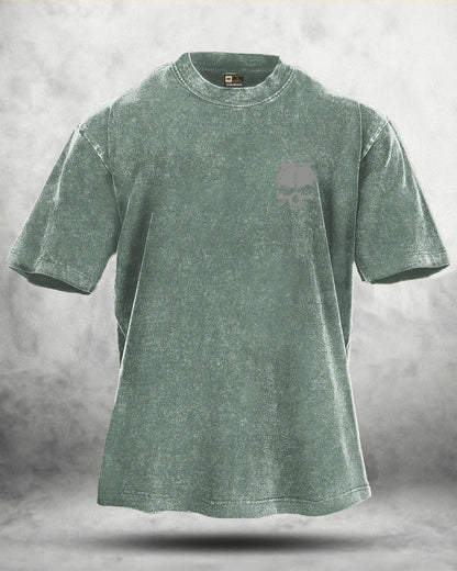 SKUL WING WASHED T-SHIRT