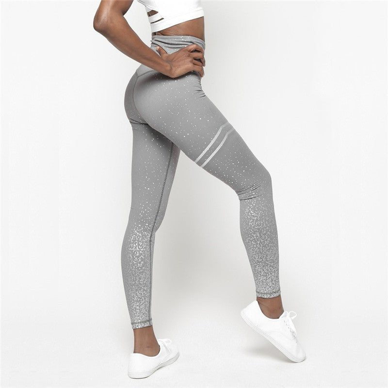 Gymfit - Glänzende Streifen Leggings - Gymfit