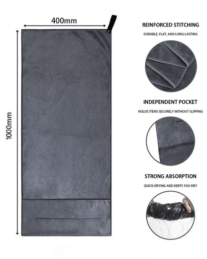 Gymfit Zip - Pocket Mikrofaserhandtuch - Gymfit