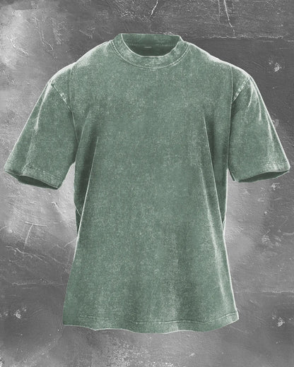 HEAVY WEIGHT MEN'S WASHED T - SHIRT - Ironfit