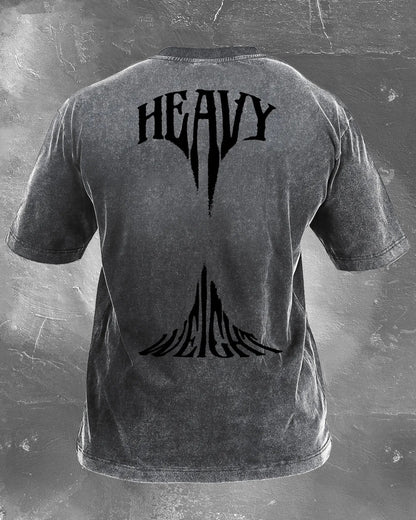 HEAVY WEIGHT MEN'S WASHED T - SHIRT - Ironfit