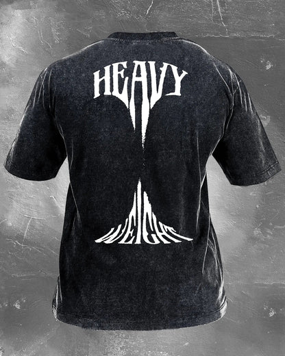 HEAVY WEIGHT MEN'S WASHED T - SHIRT - Ironfit