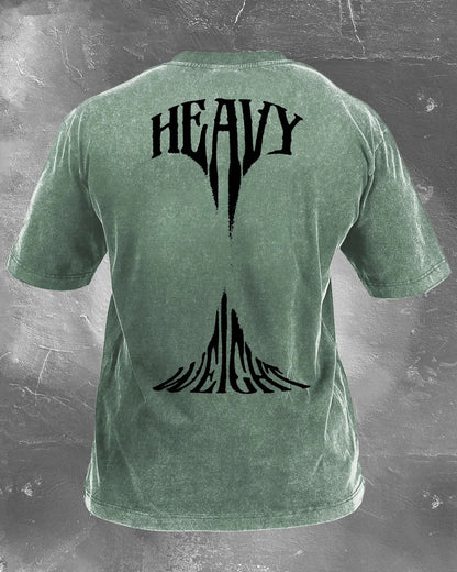 HEAVY WEIGHT MEN'S WASHED T - SHIRT - Ironfit