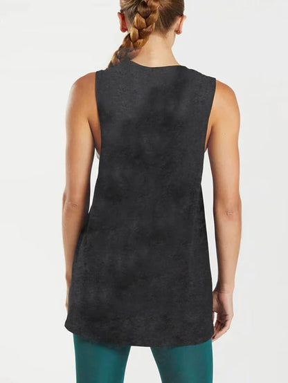 Ich trainiere, weil meine Frau heiß ist - Scoop-Boden-Cotton-Top - Gymfit