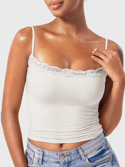 Ironfit Annabely Square Neck Lace Tank - Ironfit