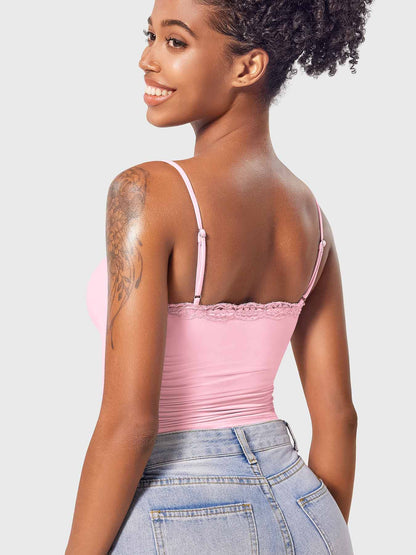 Ironfit Annabely Square Neck Lace Tank - Ironfit