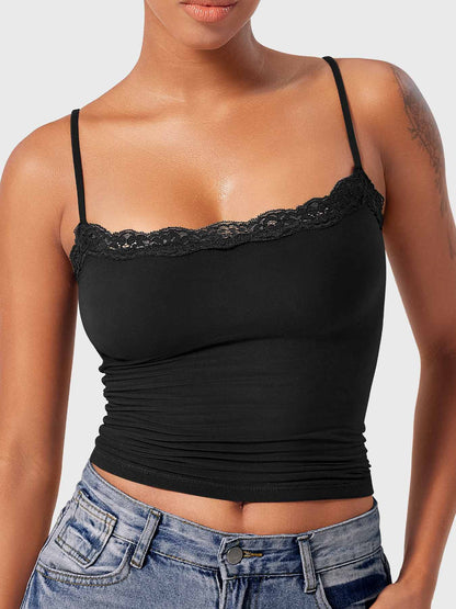 Ironfit Annabely Square Neck Lace Tank - Ironfit