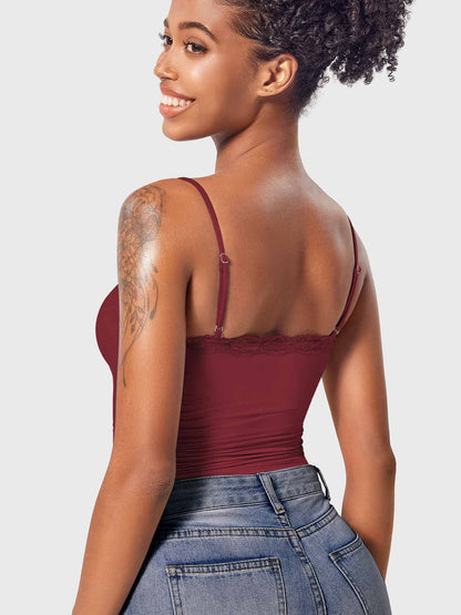 Ironfit Annabely Square Neck Lace Tank - Ironfit