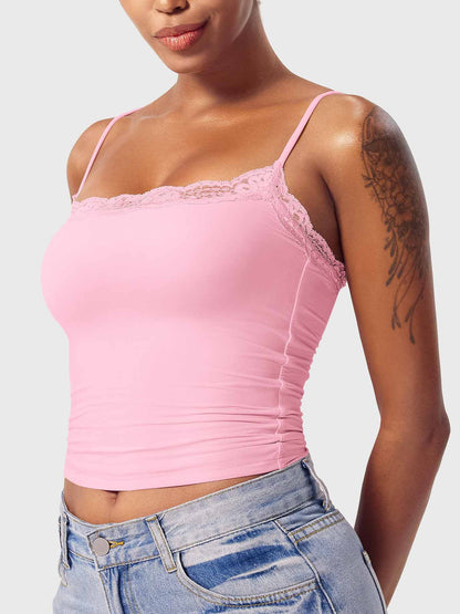 Ironfit Annabely Square Neck Lace Tank - Ironfit