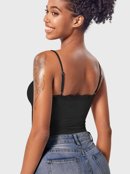 Ironfit Annabely Square Neck Lace Tank - Ironfit