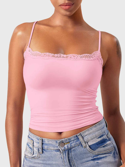 Ironfit Annabely Square Neck Lace Tank - Ironfit