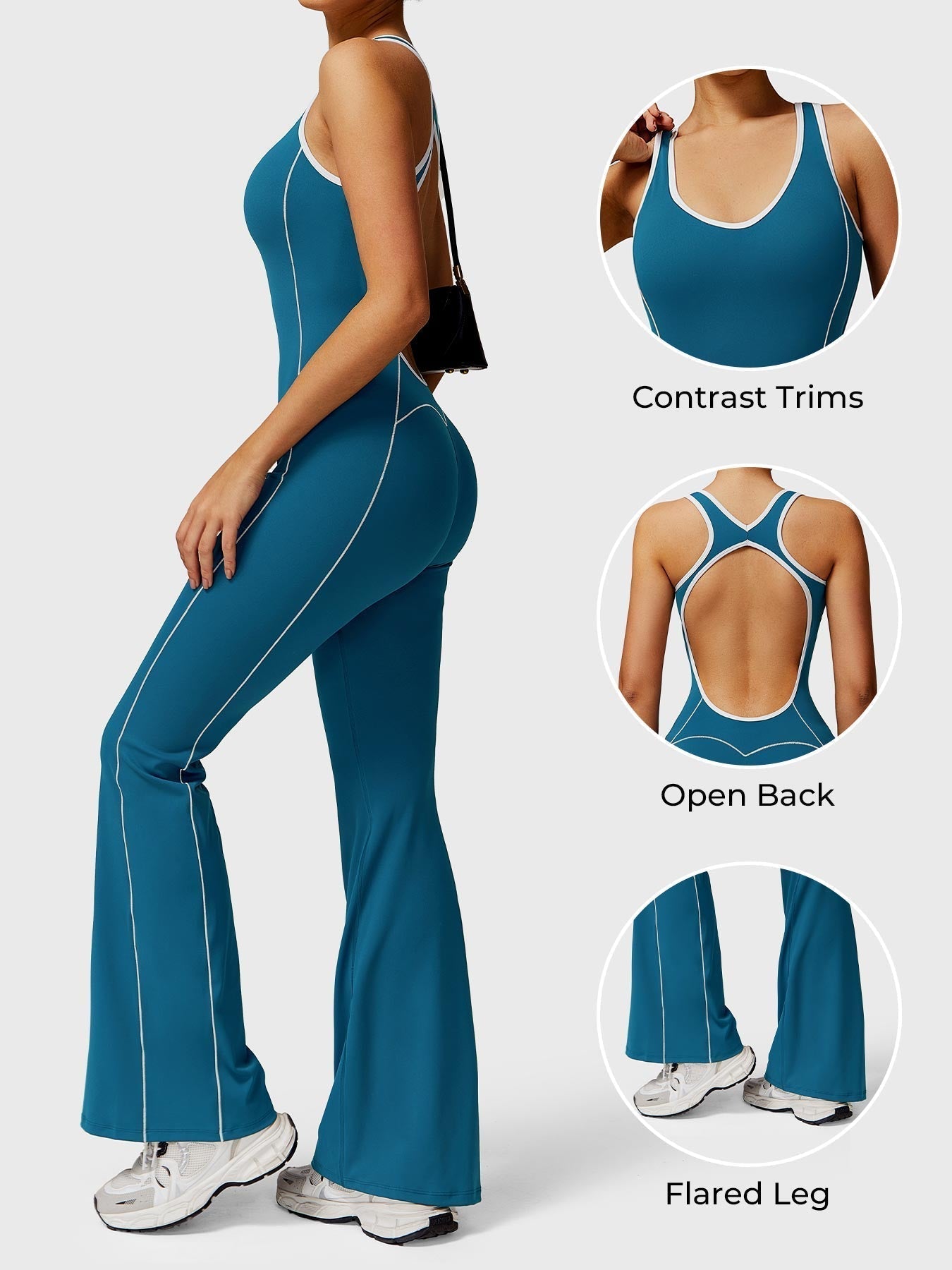 Ironfit Antonia Kontrast - Flare - Jumpsuit - Ironfit