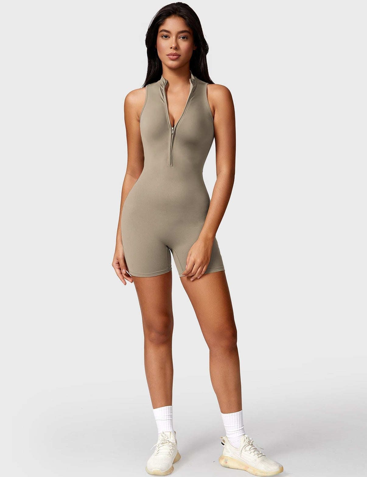 Ironfit Belle Ärmelloser Jumpsuit mit Reißverschluss - Ironfit