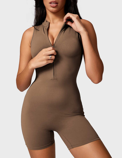 Ironfit Belle Ärmelloser Jumpsuit mit Reißverschluss - Ironfit