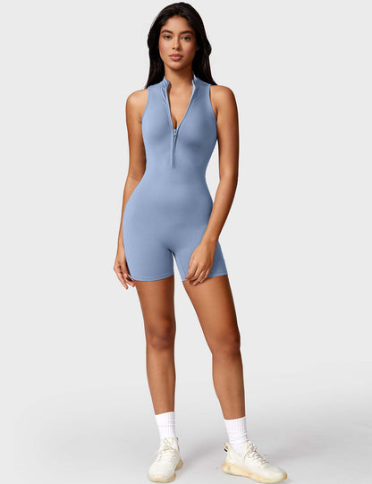 Ironfit Belle Ärmelloser Jumpsuit mit Reißverschluss - Ironfit