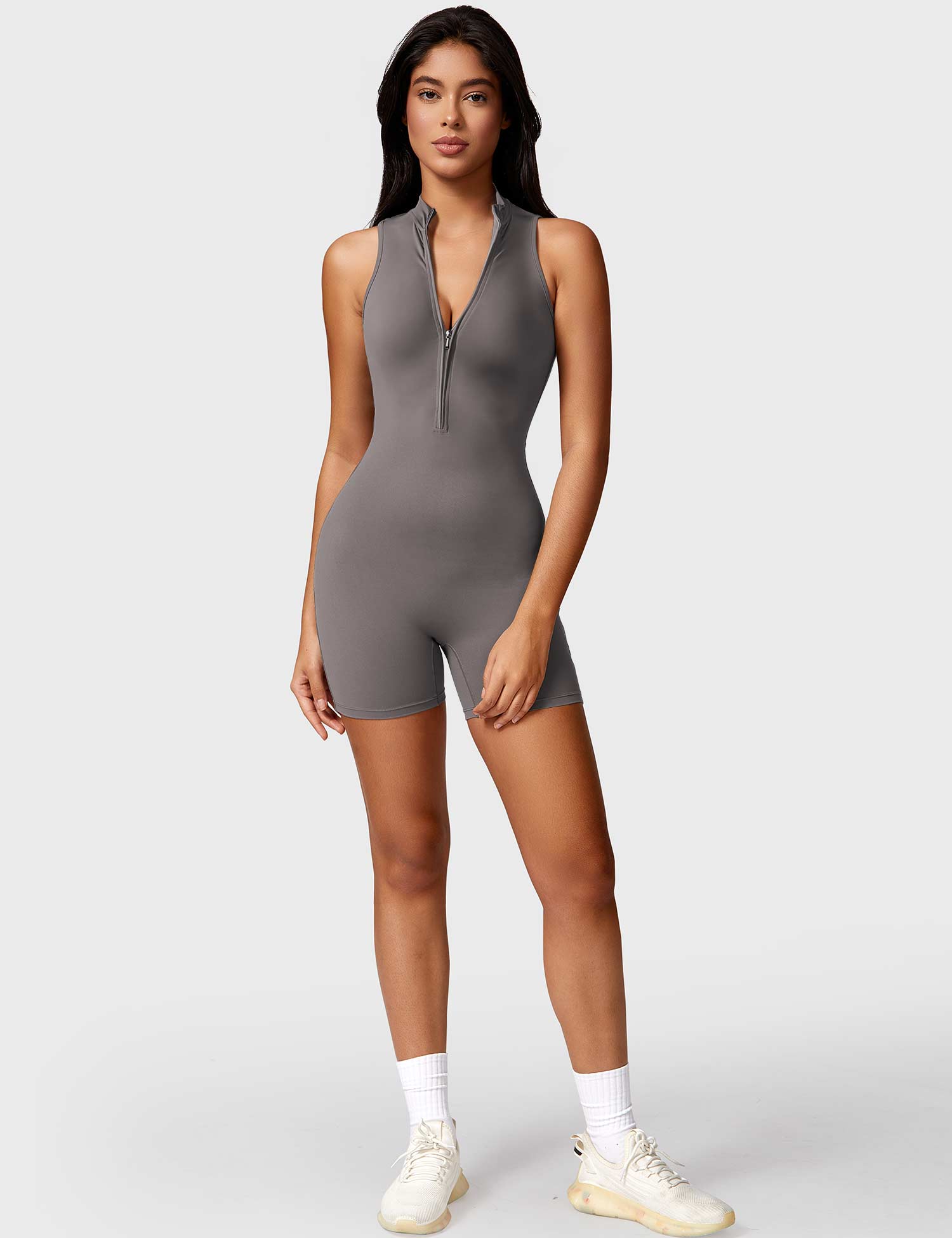 Ironfit Belle Ärmelloser Jumpsuit mit Reißverschluss - Ironfit