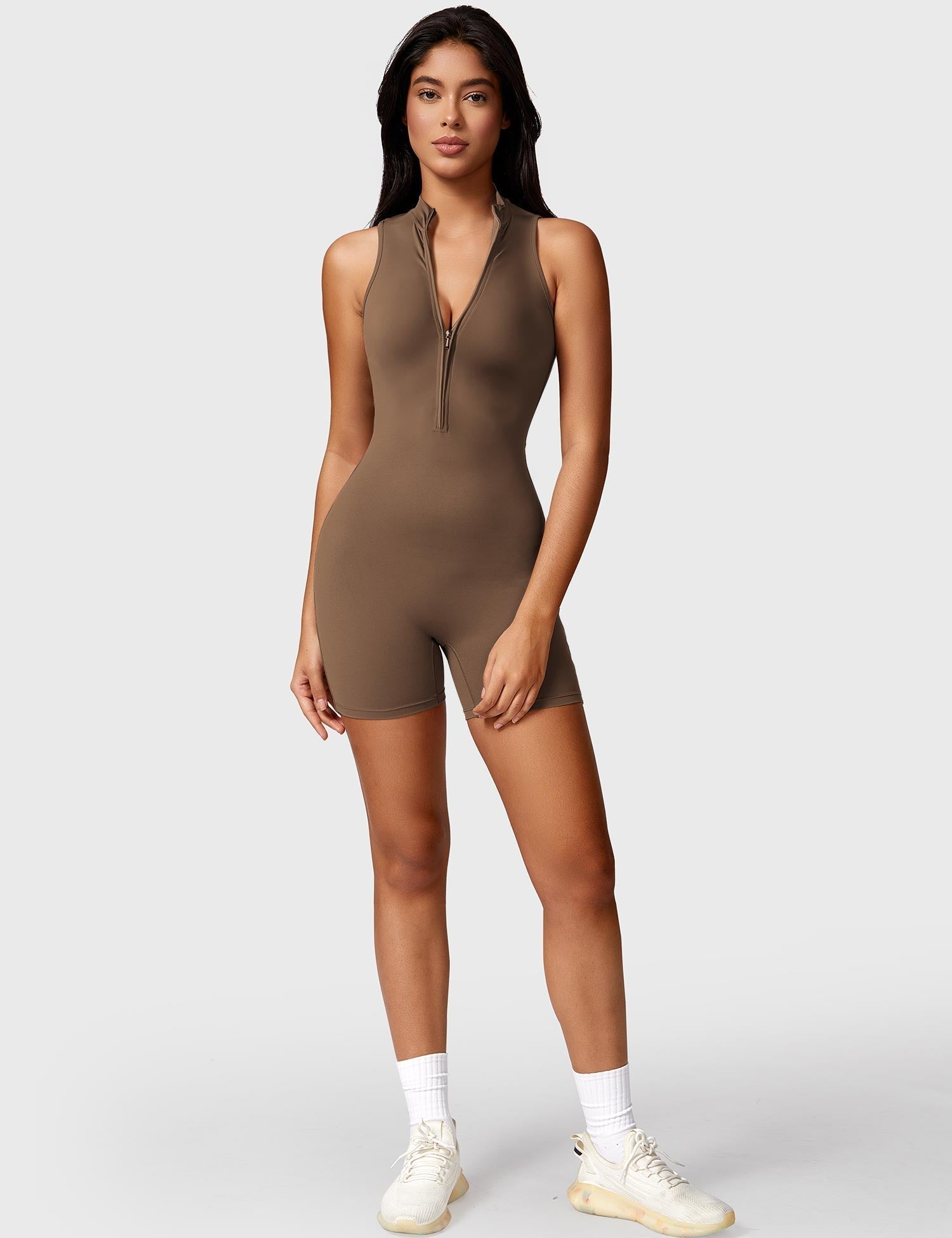 Ironfit Belle Ärmelloser Jumpsuit mit Reißverschluss - Ironfit