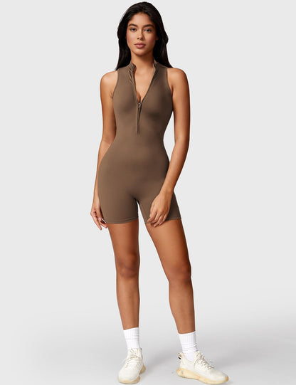 Ironfit Belle Ärmelloser Jumpsuit mit Reißverschluss - Ironfit