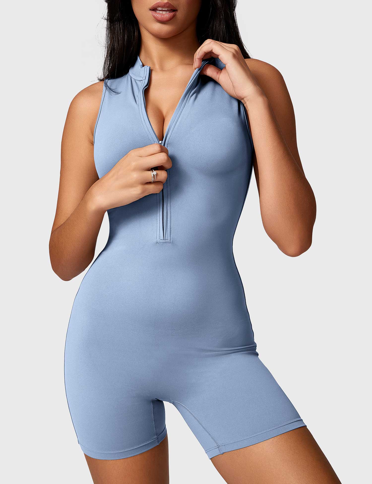 Ironfit Belle Ärmelloser Jumpsuit mit Reißverschluss - Ironfit