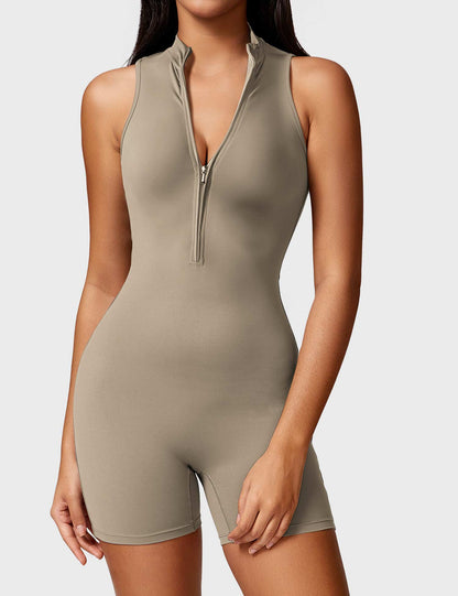 Ironfit Belle Ärmelloser Jumpsuit mit Reißverschluss - Ironfit