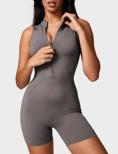 Ironfit Belle Ärmelloser Jumpsuit mit Reißverschluss - Ironfit