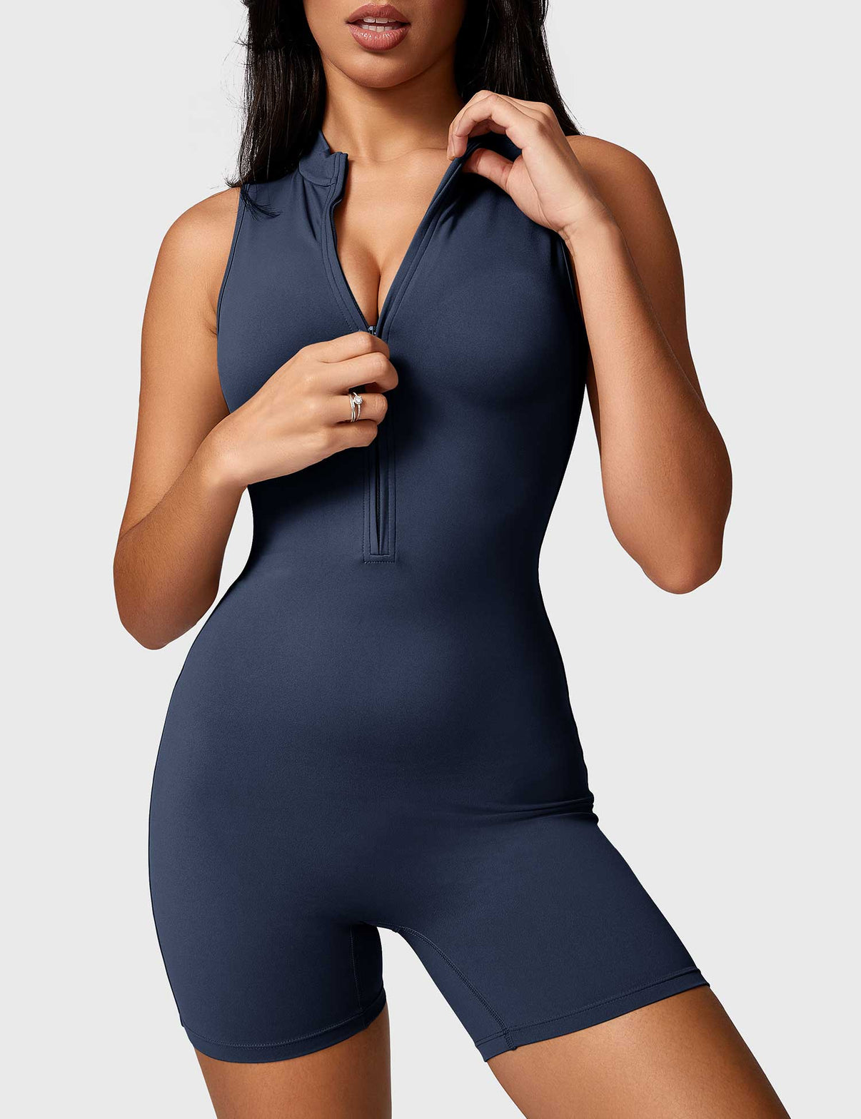 Ironfit Belle Ärmelloser Jumpsuit mit Reißverschluss - Ironfit