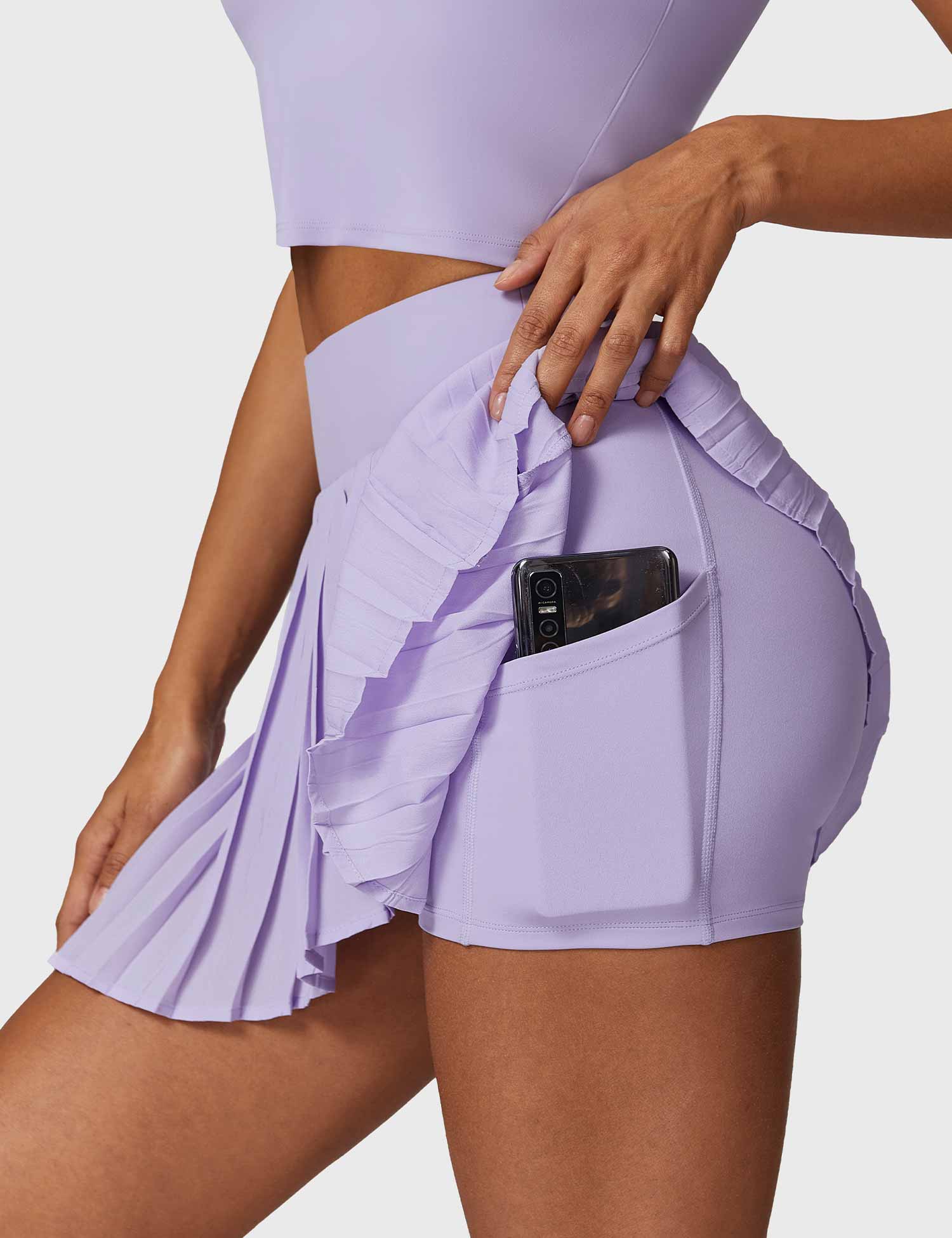 Ironfit Crop Top Tennis Skirt Set - Ironfit