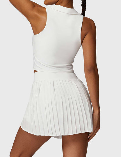 Ironfit Crop Top Tennis Skirt Set - Ironfit