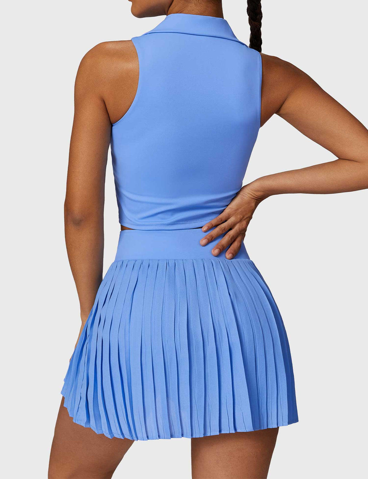 Ironfit Crop Top Tennis Skirt Set - Ironfit