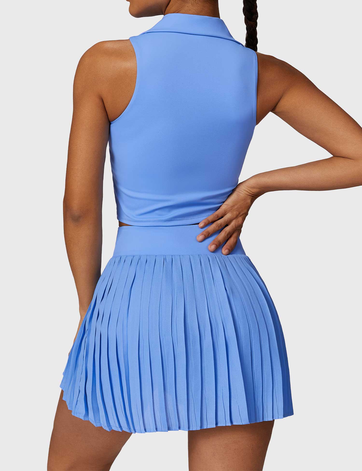 Ironfit Crop Top Tennis Skirt Set - Ironfit