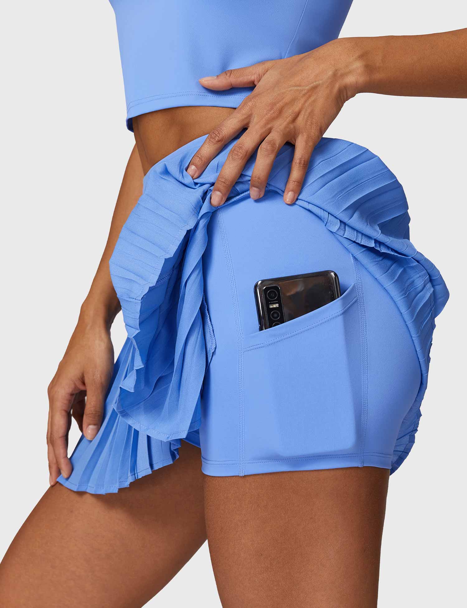 Ironfit Crop Top Tennis Skirt Set - Ironfit