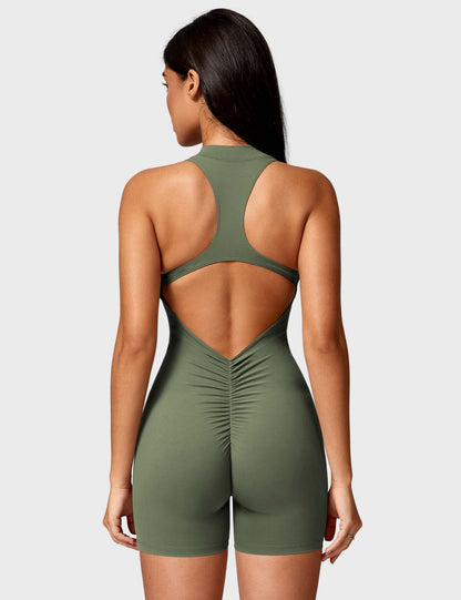 Ironfit Emma Backless Zipper Jumpsuit - Ironfit