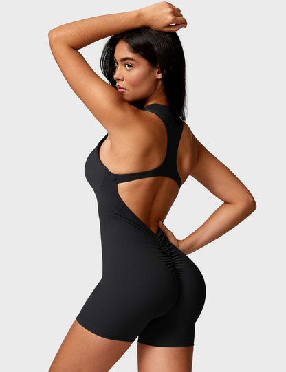 Ironfit Emma Backless Zipper Jumpsuit - Ironfit