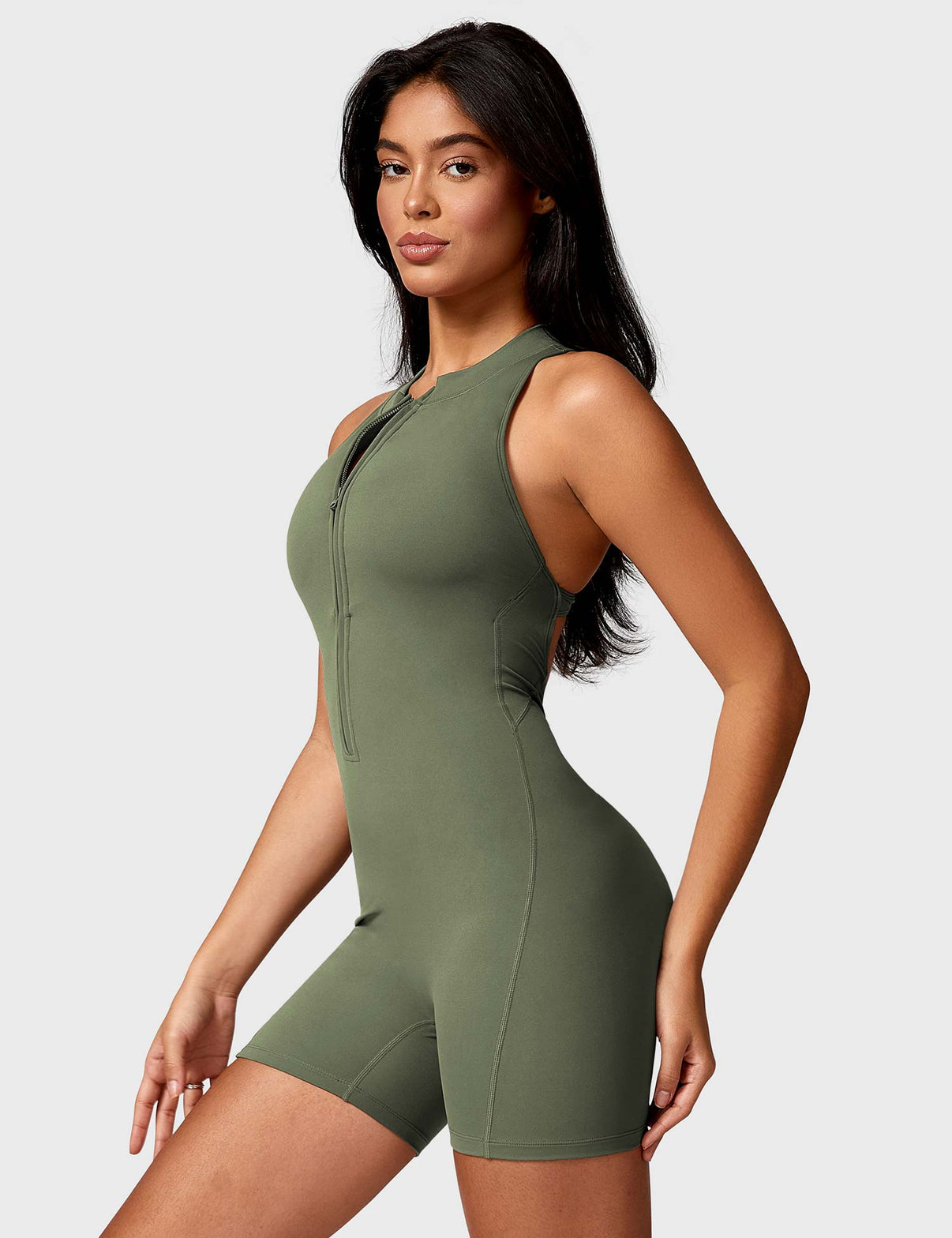 Ironfit Emma Backless Zipper Jumpsuit - Ironfit
