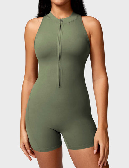 Ironfit Emma Backless Zipper Jumpsuit - Ironfit