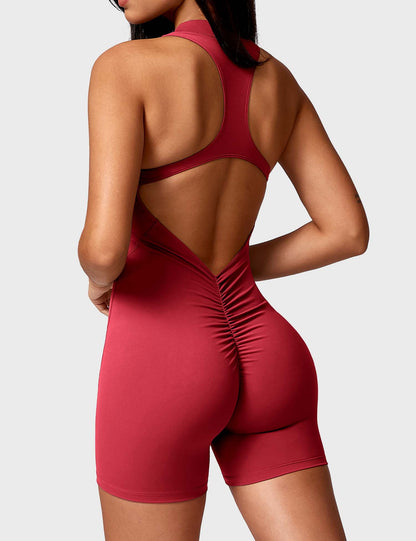 Ironfit Emma Backless Zipper Jumpsuit - Ironfit