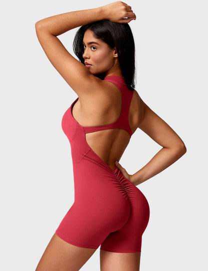 Ironfit Emma Backless Zipper Jumpsuit - Ironfit