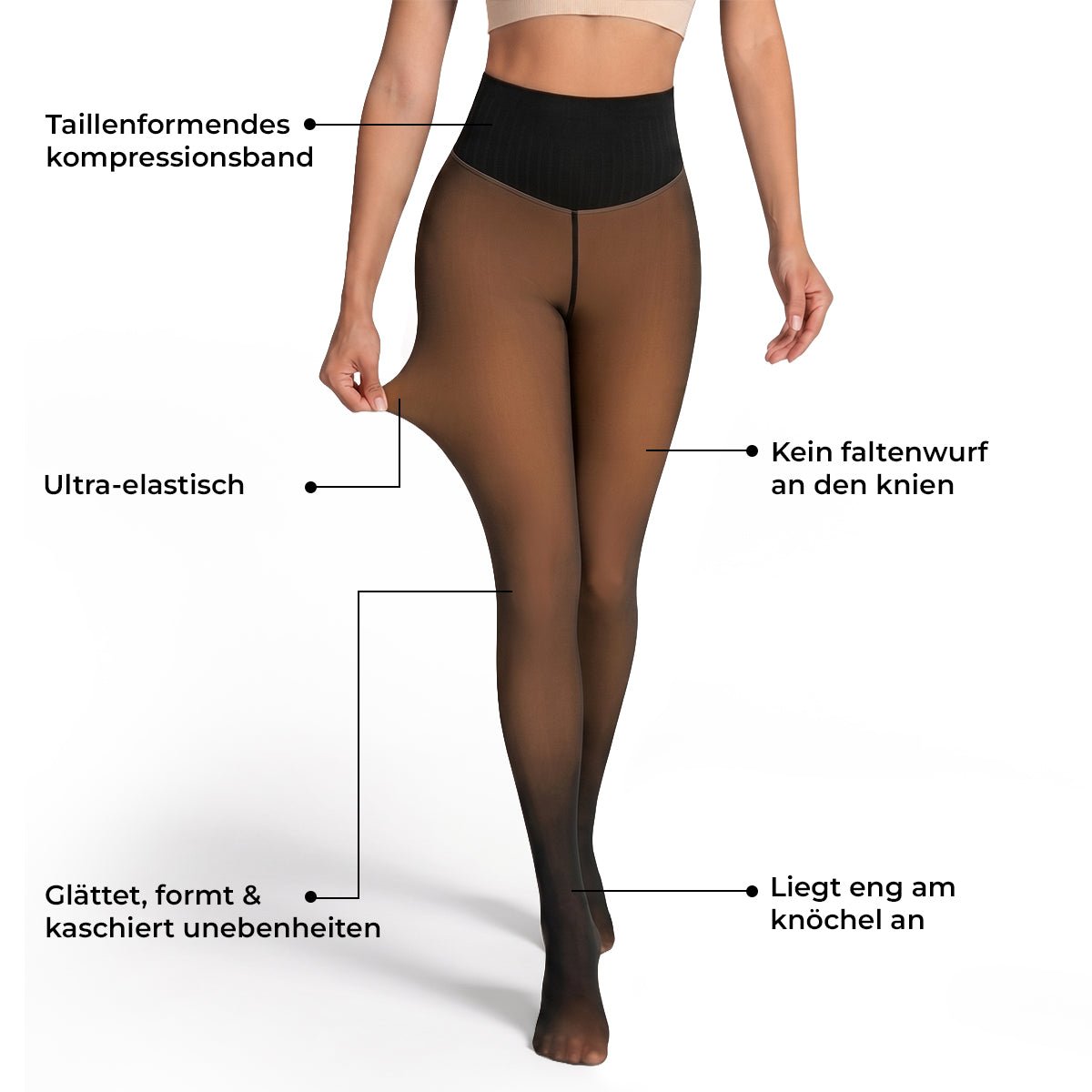 Ironfit figurformende Fleece-Leggings - Ironfit