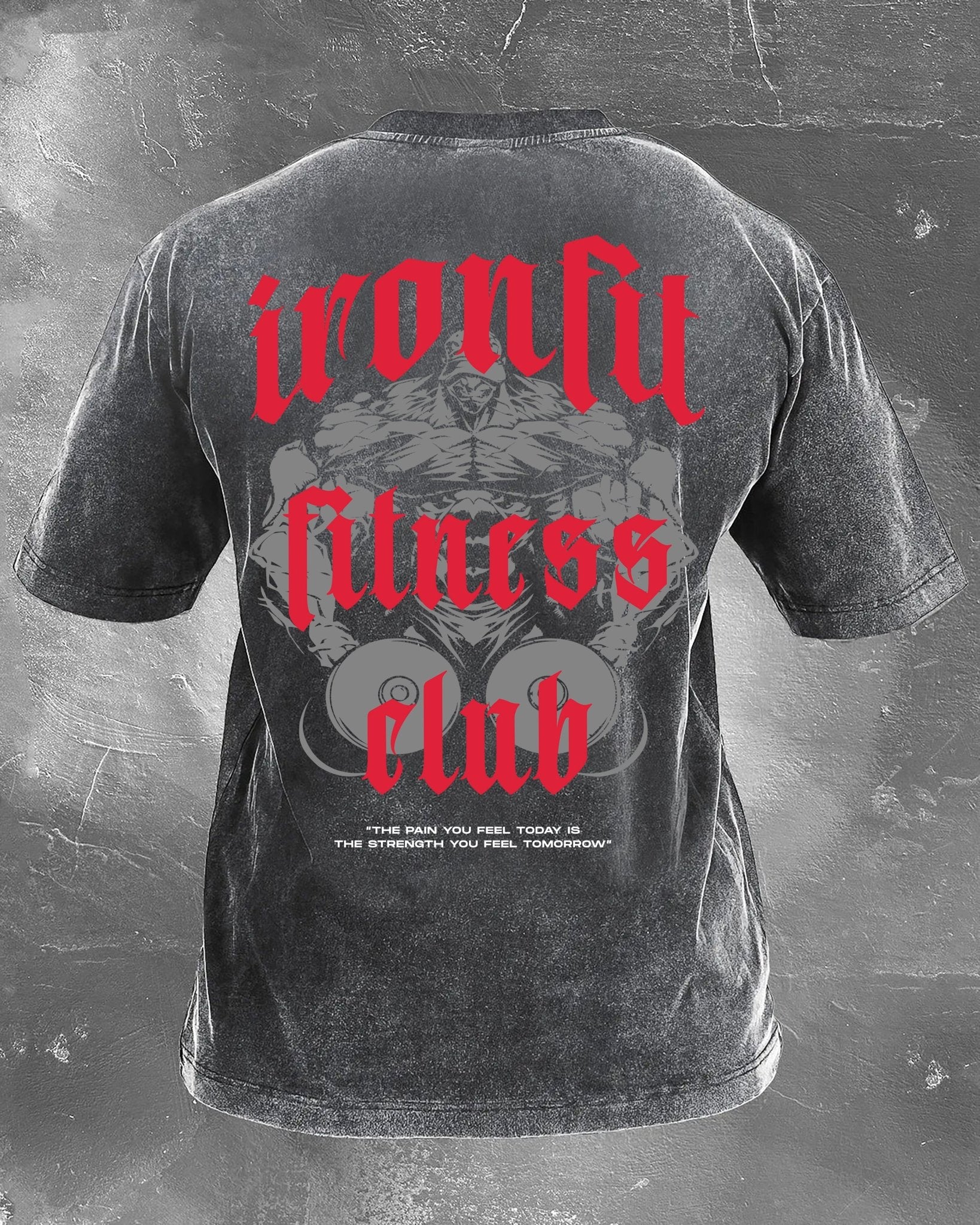 IRONFIT FITNESS CLUB WASHED T - SHIRT - Ironfit