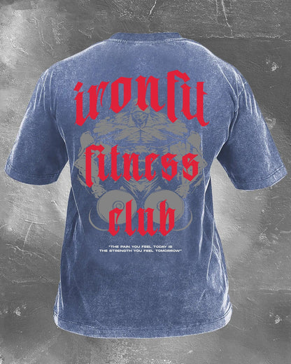 IRONFIT FITNESS CLUB WASHED T - SHIRT - Ironfit