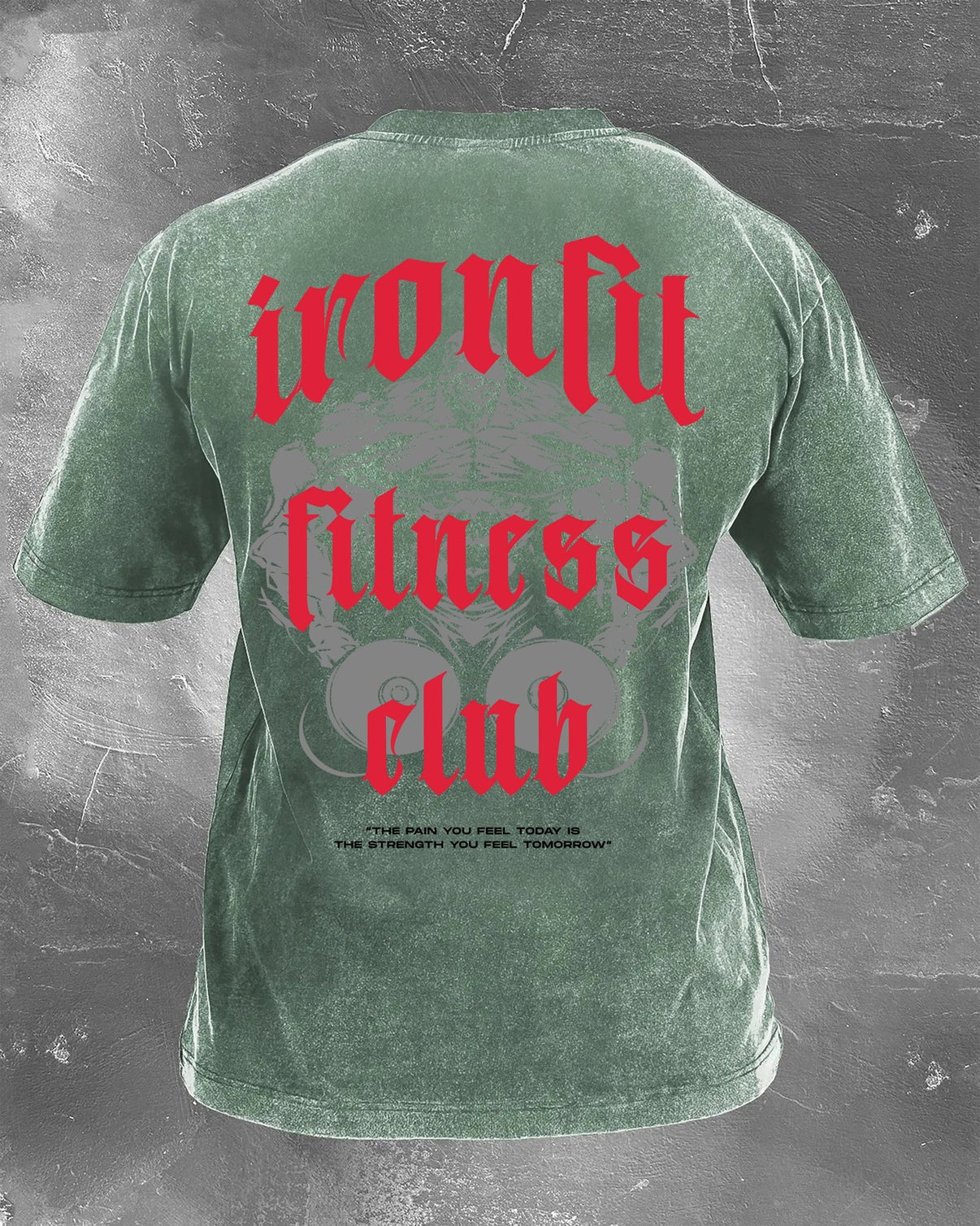 IRONFIT FITNESS CLUB WASHED T - SHIRT - Ironfit