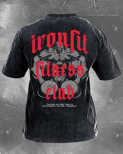 IRONFIT FITNESS CLUB WASHED T - SHIRT - Ironfit