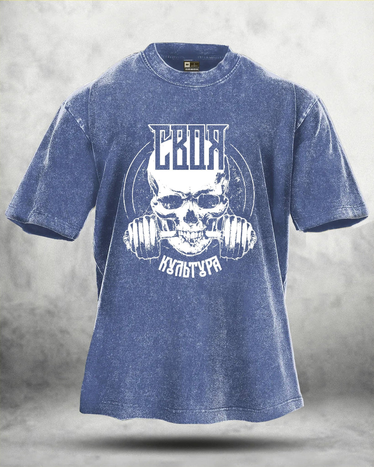 IRONFIT GYM SKULL WASHED T - SHIRT - Ironfit